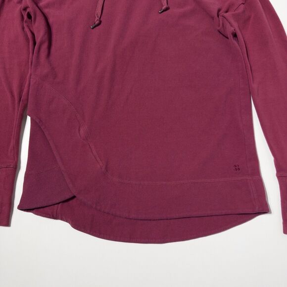 Sweaty Betty Invigorate Luxe Gray Hooded Sweatshirt Mock Neck Small Athleisure - Picture 4 of 7